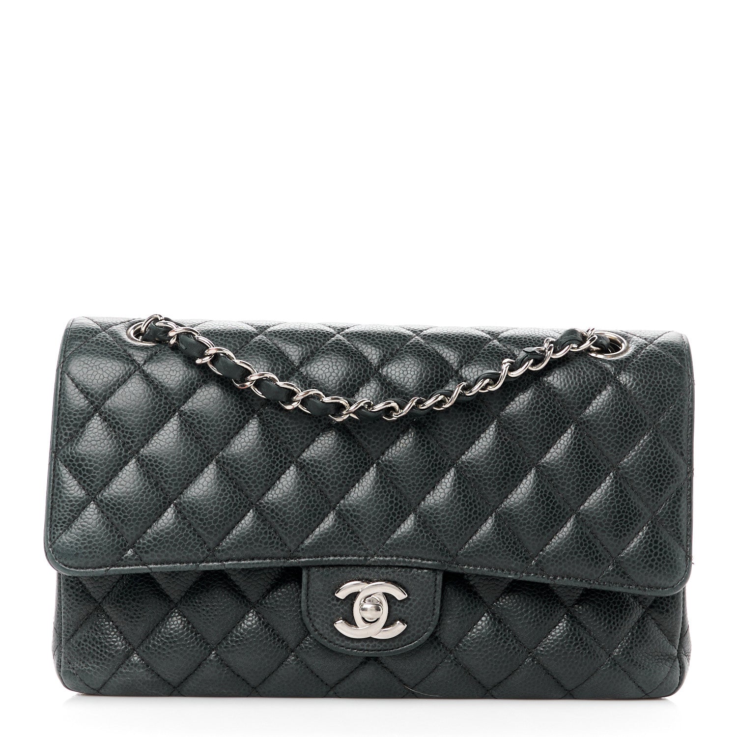 Chanel Caviar Quilted Medium Double Flap Black 1 of 12