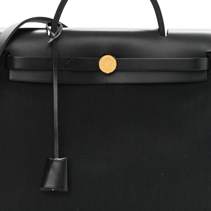 Hermes Toile Herbag Zip PM 31 Black 9 of 13
