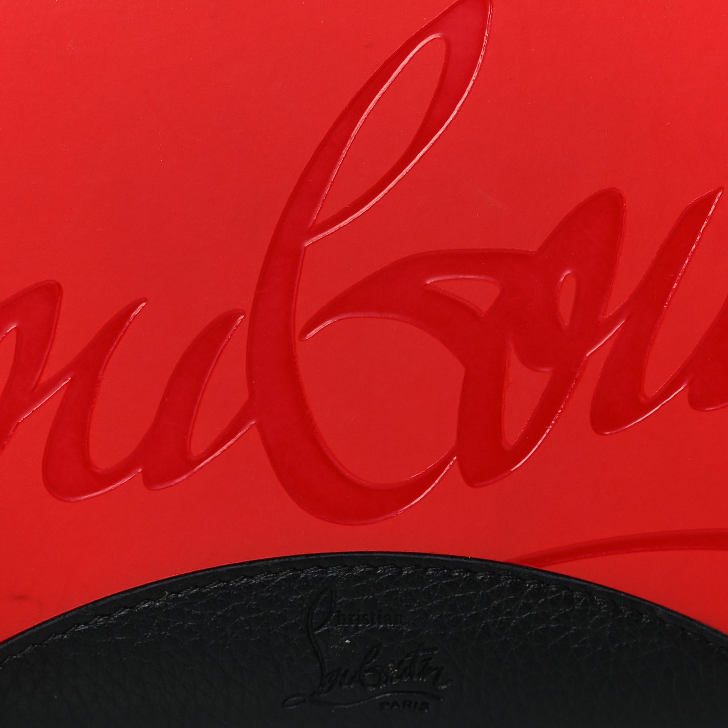 Calfskin Panettone Zip Around Wallet Loubi Red Black