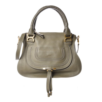 Chloe Calfskin Medium Marcie Satchel Baobab Green 1 of 7