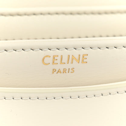 Celine Shiny Calfskin Teen Besace Chain Triomphe White 7 of 12