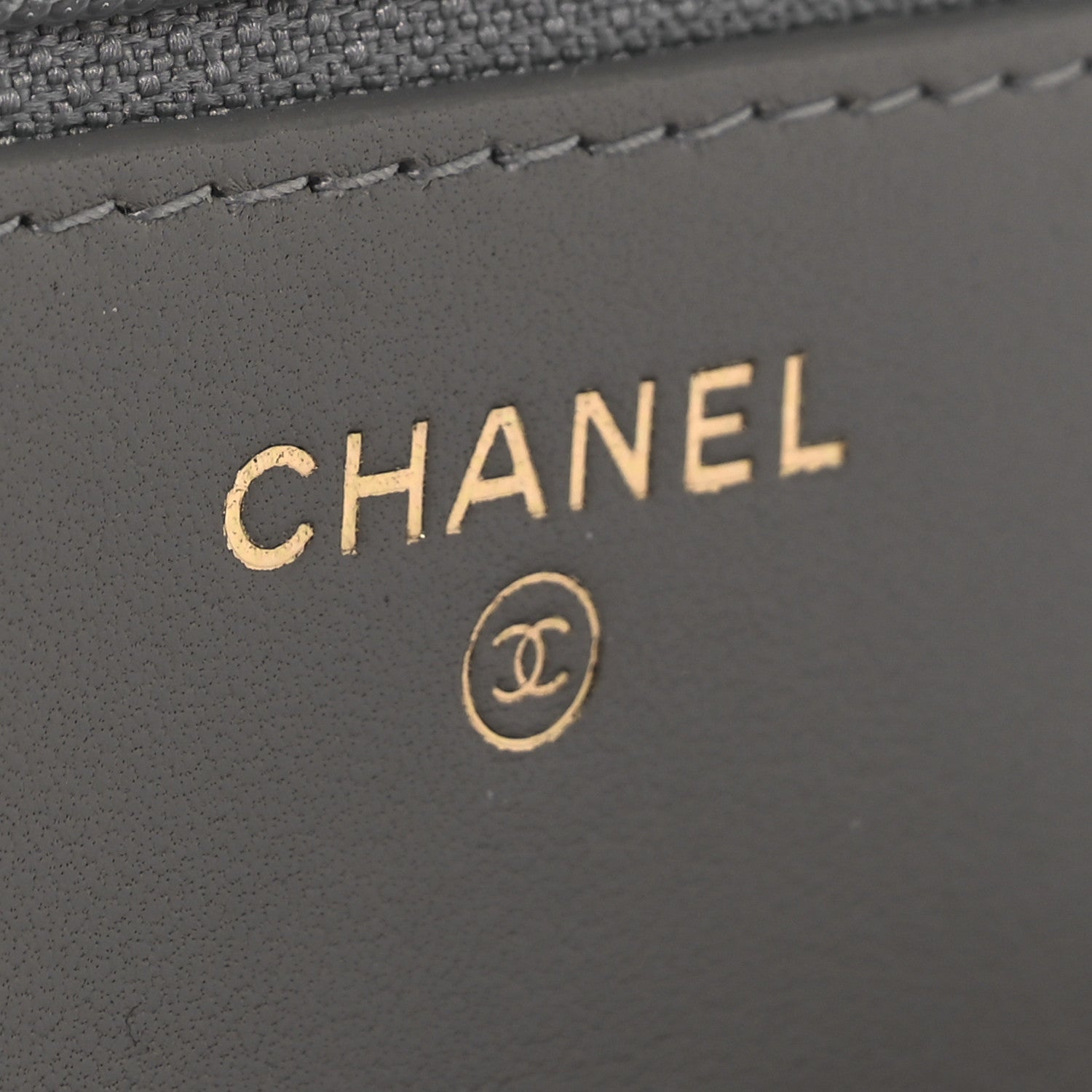 Chanel Lambskin Quilted Trendy CC Wallet On Chain WOC Grey 12 of 13