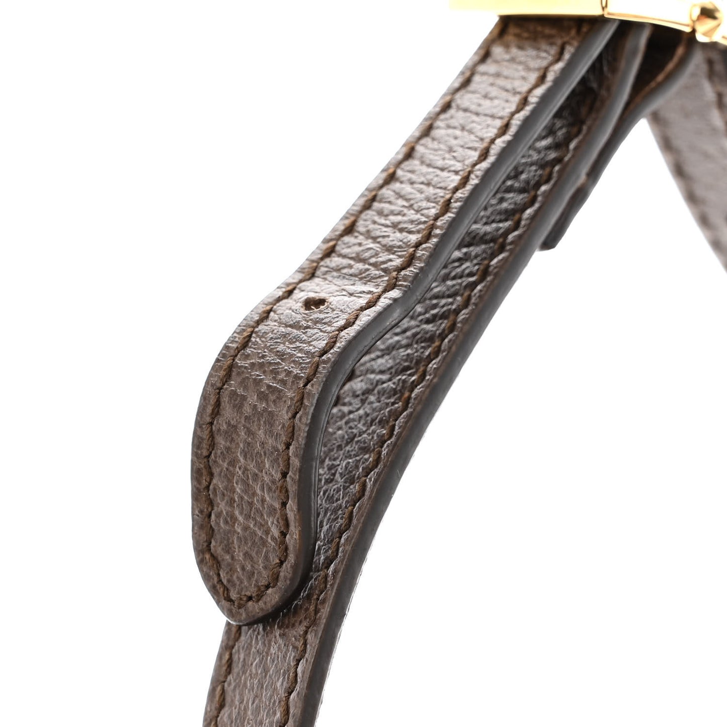 GG Supreme Monogram Textured Dollar Calfskin Web Small Ophidia Dome Shoulder Bag Beige Ebony New Acero