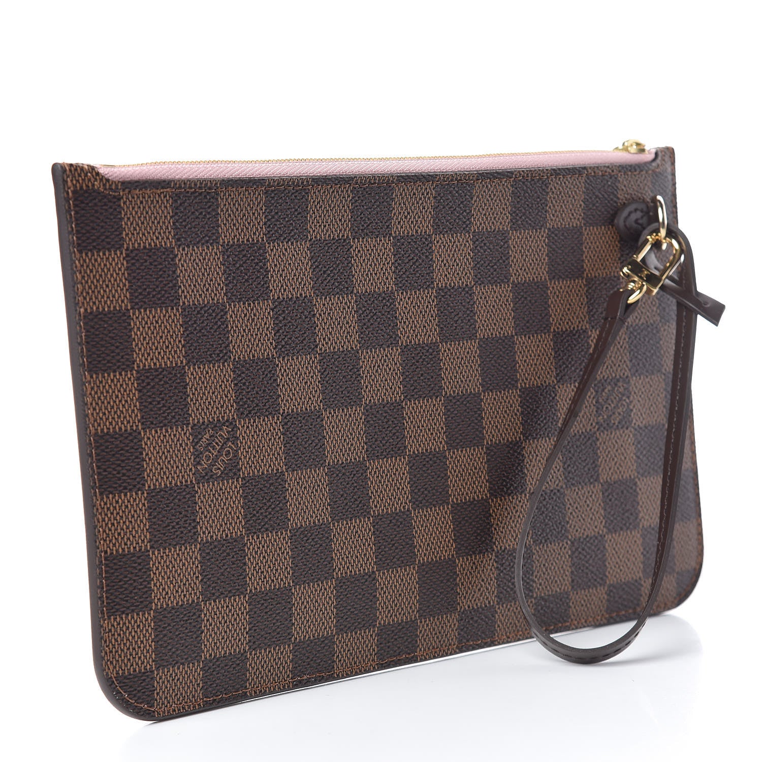 Louis Vuitton Damier Ebene Neverfull MM GM Pochette Rose Ballerine 3 of 8