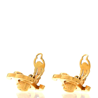 Chanel Metal CC Turnlock Clip On Earrings Gold 4 of 4