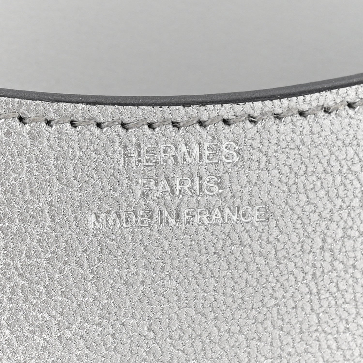 Hermes Metallic Chevre Chamkilight Constance Slim Wallet Argent 7 of 11