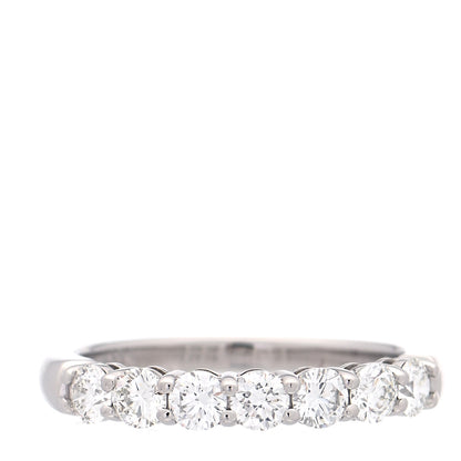 Tiffany Platinum Diamond .57ct 3mm Half Circle Embrace Band Ring 49 4.75 1 of 8