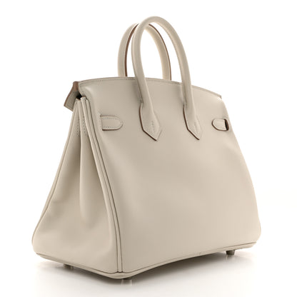 Hermes Veau Jonathan Birkin 25 Gris Perle 2 of 11