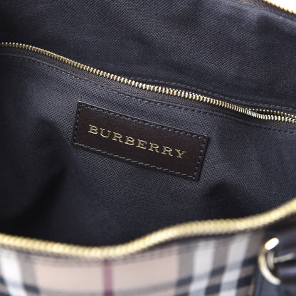 Burberry Haymarket Check Small Salisbury Tote Chocolate 9 of 11