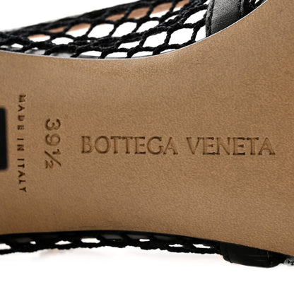 Bottega Veneta Mesh Calfskin Stretch Chain Strap 90mm Pumps 39.5 Black 6 of 9
