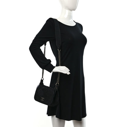 Chanel Bullskin Suede Small Highlander Messenger Flap Black 2 of 10