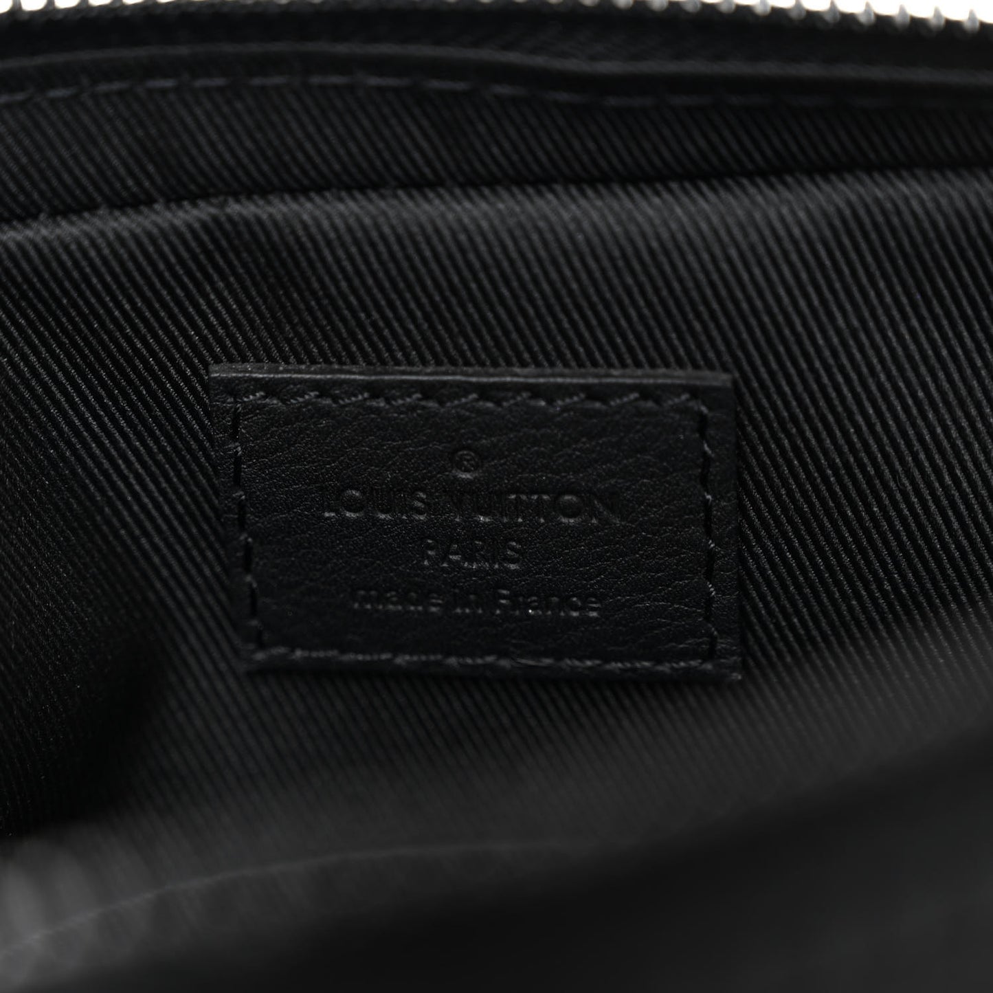 Calfskin Monogram Embossed Trio Messenger Black