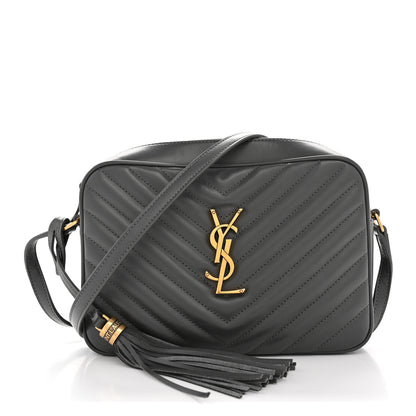 Saint Laurent Calfskin Matelasse Monogram Lou Camera Bag Storm 1 of 10