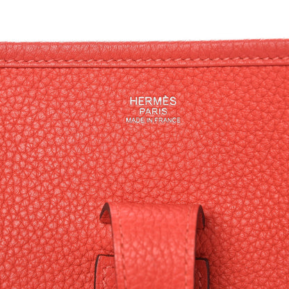 Hermes Togo Evelyne III GM Rouge Pivoine 6 of 8