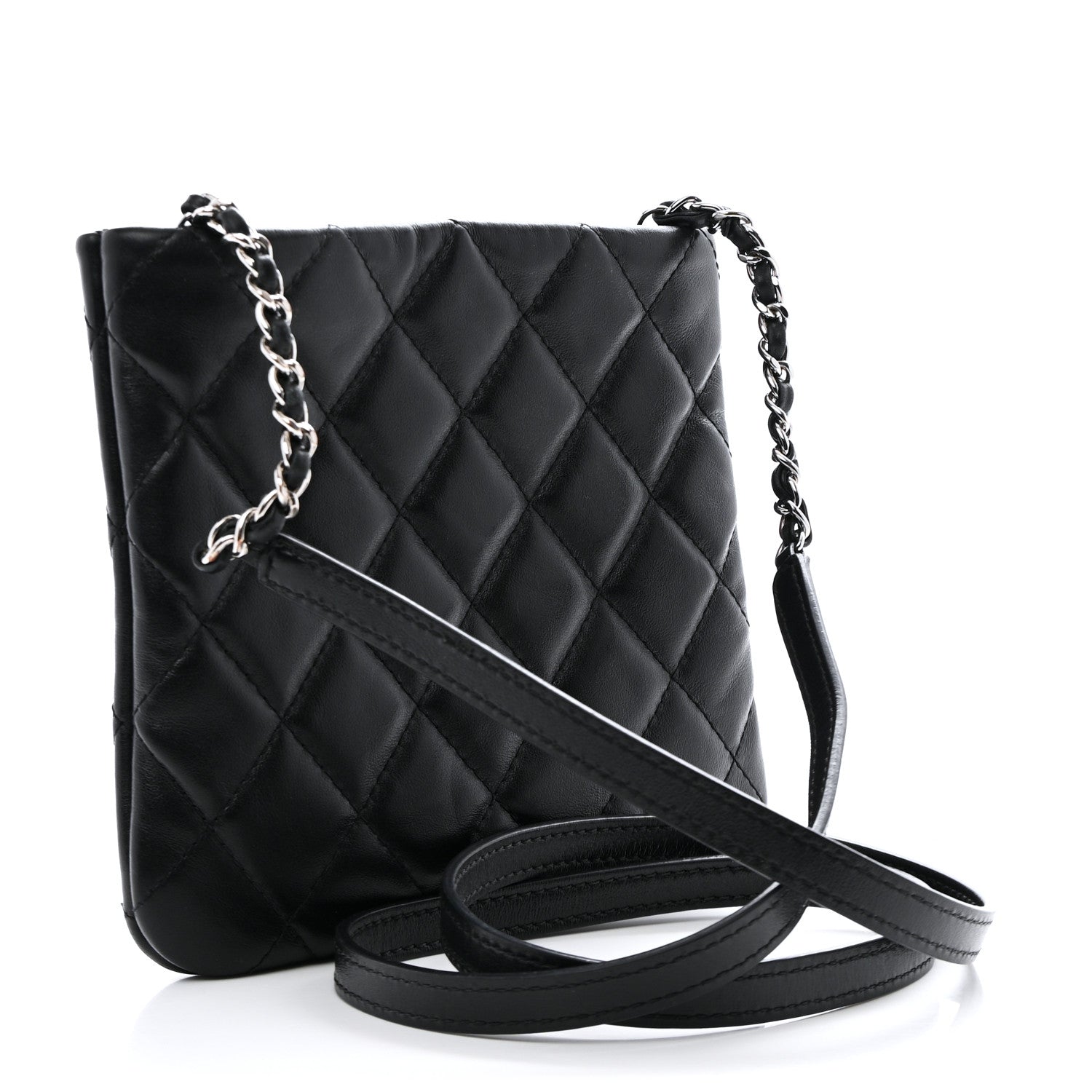 Chanel Lambskin Quilted Crossbody Bag Black 4 of 23