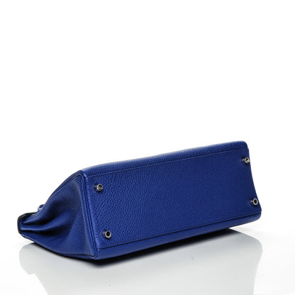 Hermes Togo Kelly Retourne 32 Bleu Electrique 5 of 25