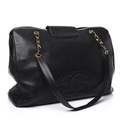 Chanel Caviar XL Weekender Bag Black 2 of 12