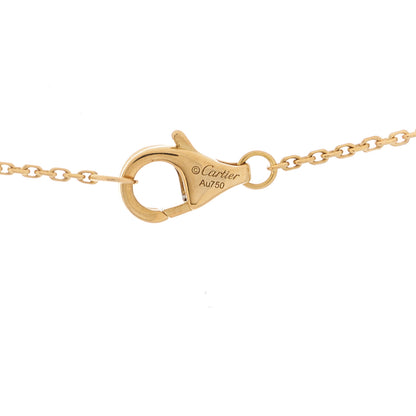 Cartier 18K Yellow Gold Diamond Chrysoprase XS Amulette de Cartier Pendant Necklace 4 of 6