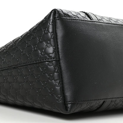 Gucci Soft Microguccissima Small Zippered Satchel Black 9 of 10