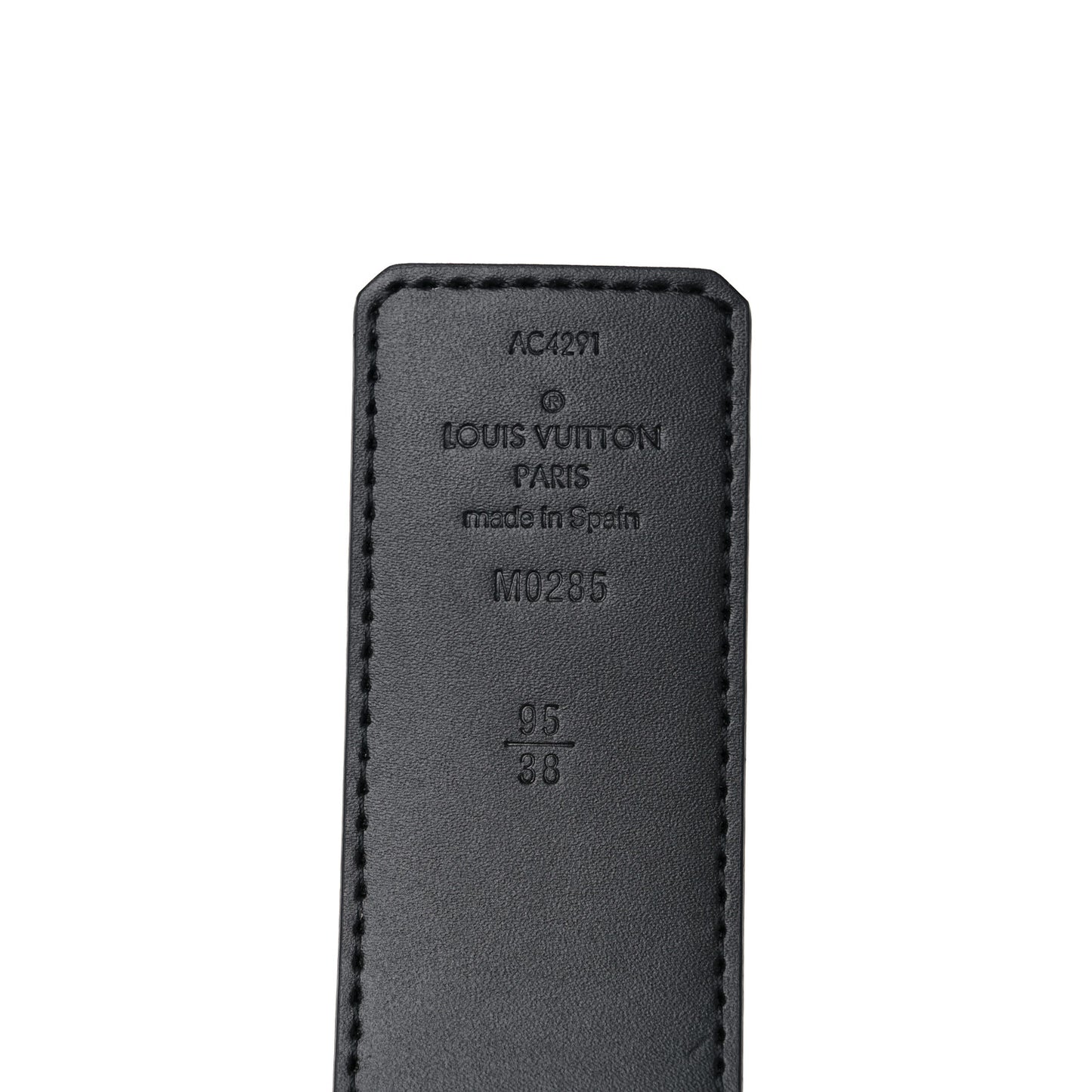 Monogram Eclipse Taigarama 40mm LV Initiales Reversible Belt 95 38 Black