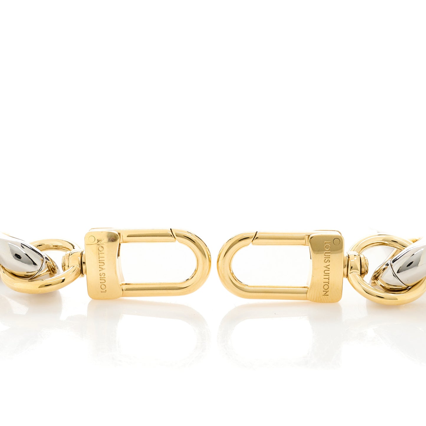 Metal Coussin Chain Strap Silver Gold