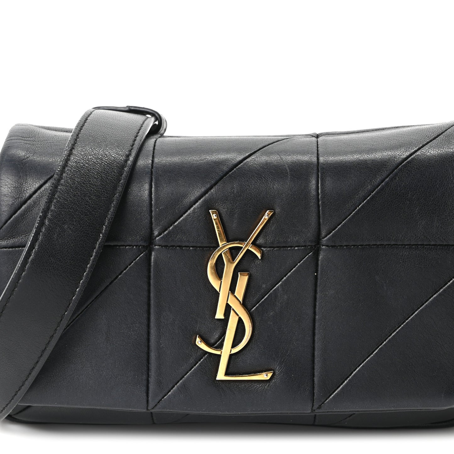 Lambskin Monogram Jamie Belt Bag Black