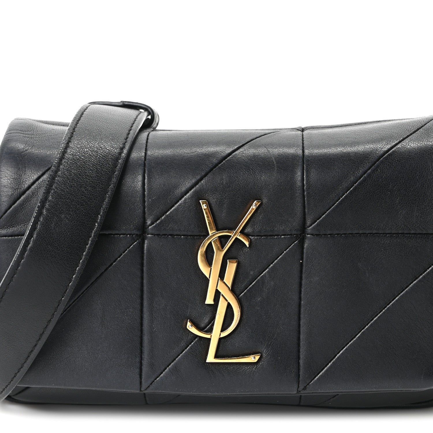 Saint Laurent Lambskin Monogram Jamie Belt Bag Black 7 of 9