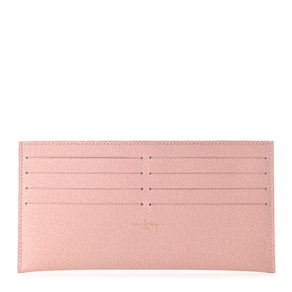 Louis Vuitton Calfskin Felicie Card Holder Insert Rose Ballerine 1 of 8