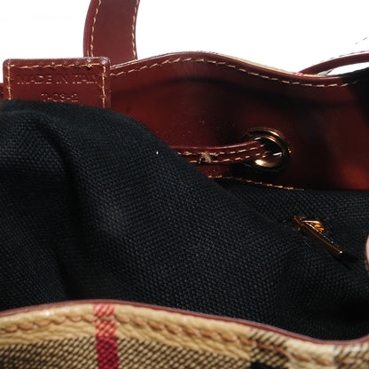 Burberry Haymarket Check Drawstring Bucket Bag 6 of 7