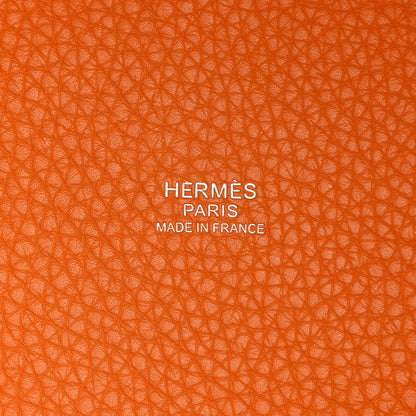 Hermes Taurillon Clemence Picotin Lock 18 PM Orange 6 of 10