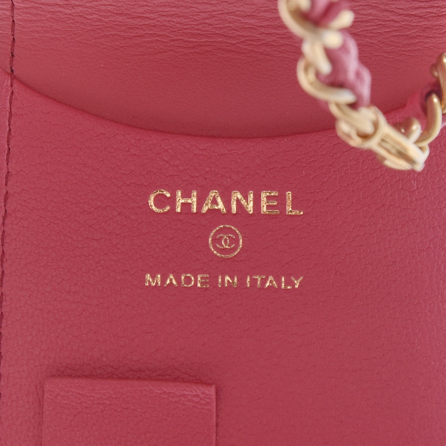 Chanel Lambskin Quilted Chanel 19 Luggage Tag Pink 6 of 8