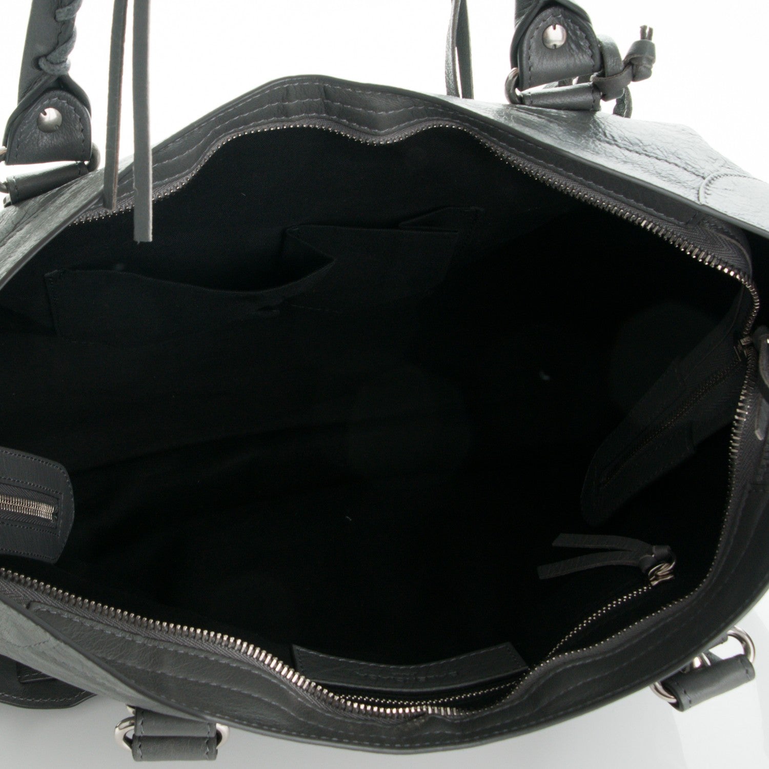 Balenciaga Agneau Silver Metallic Edge Hardware City Gris Cendre 5 of 7