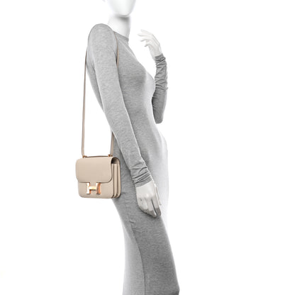 Hermes Epsom Constance 18 Craie 2 of 13