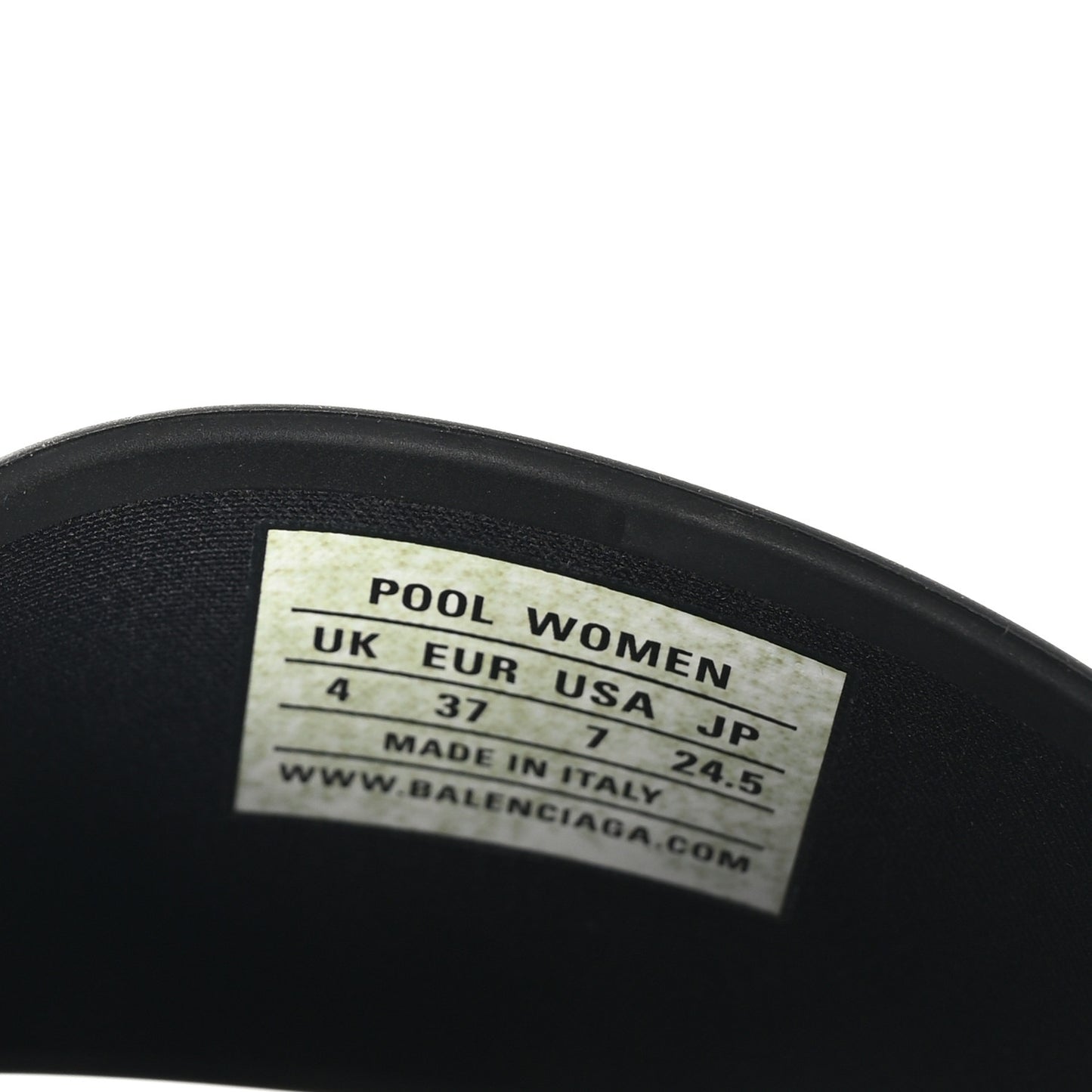 Rubber New York Womens New York Pool Slide Sandals 37 Black