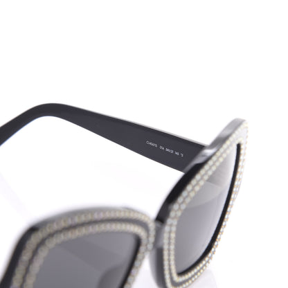 Celine Acetate Crystal Butterfly Sunglasses CL 4067IS Black 6 of 8