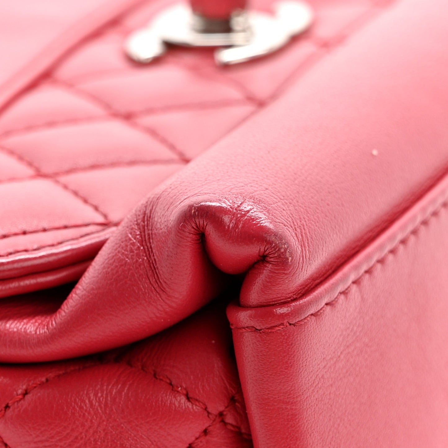 Calfskin Mini Tramezzo Flap Red