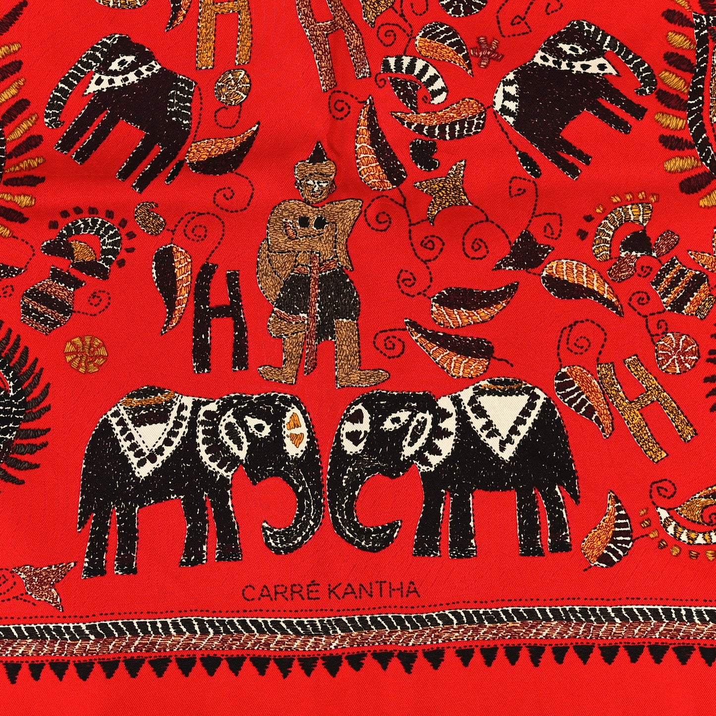 Silk Kantha Scarf 90