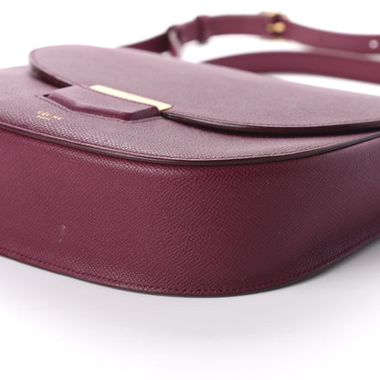 Celine Grained Calfskin Medium Trotteur Plum 7 of 10
