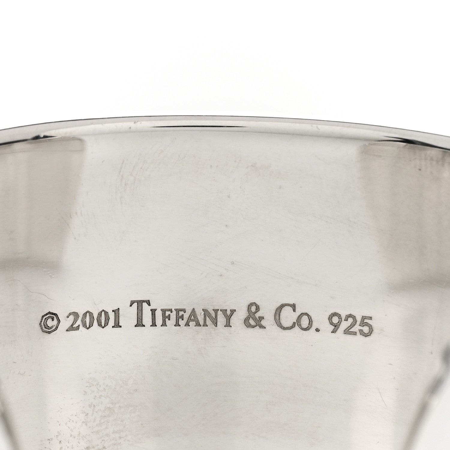 Tiffany Sterling Silver Wide 1837 Cuff Bracelet 3 of 3