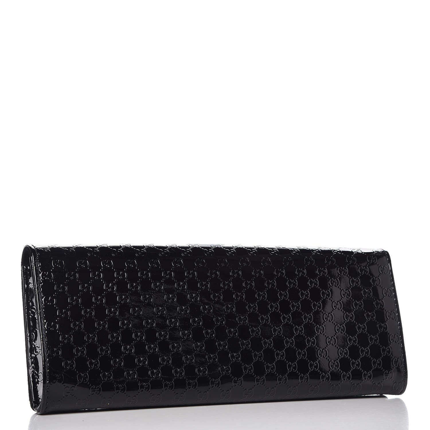 Gucci Patent Microguccissima Small Broadway Clutch Black 3 of 8