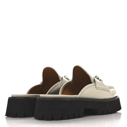 Gucci Cordovan Lux Horsebit Platform Mules 39.5 Mystic White 5 of 12