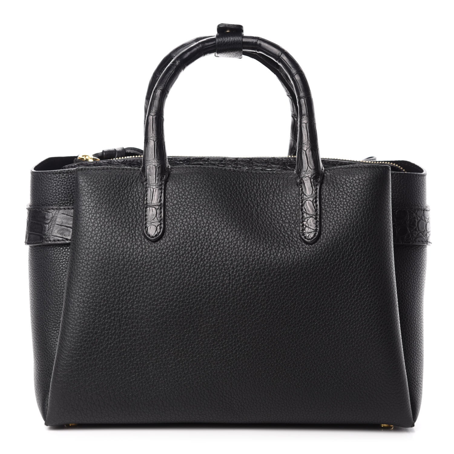 Nancy Gonzalez Calfskin Crocodile Cristie Satchel Black 1 of 11