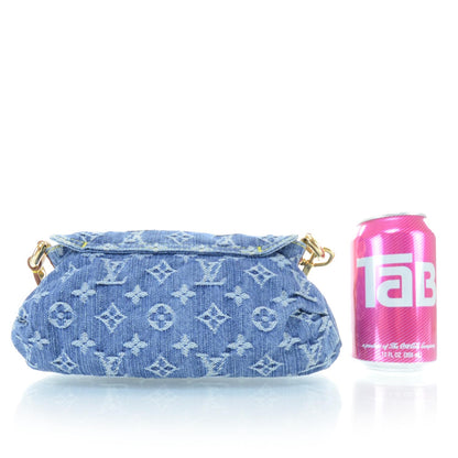 Louis Vuitton Monogram Denim Mini Pleaty Blue 2 of 10