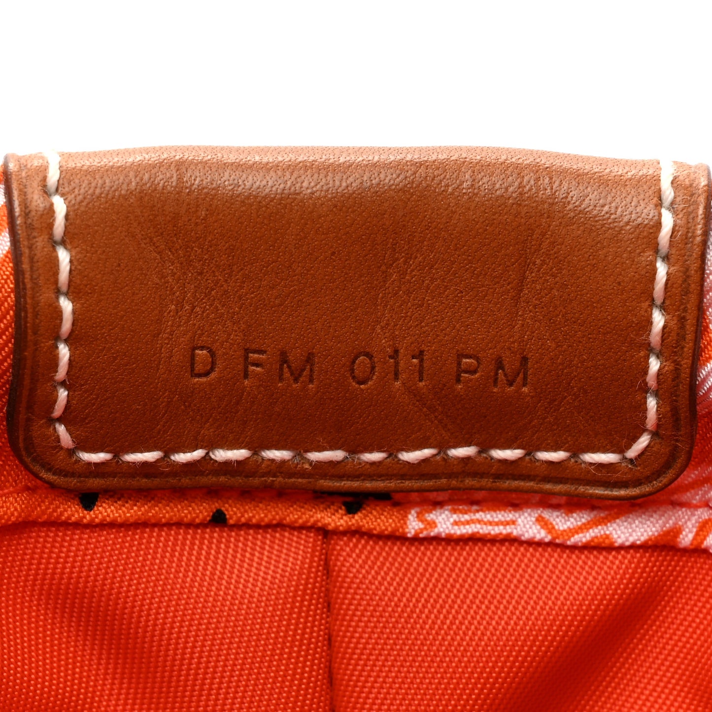 Barenia Silk Eperons d'Or Fourbi 20 PM Pouch Orange Fauve