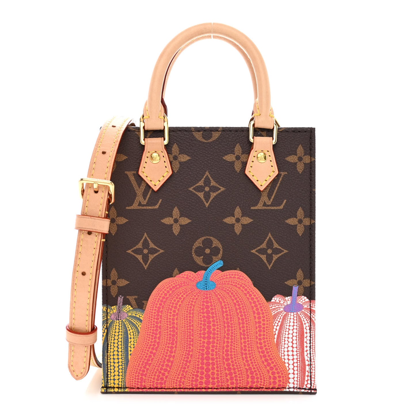 LV X YK Monogram Pumpkin Petit Sac Plat Multicolor