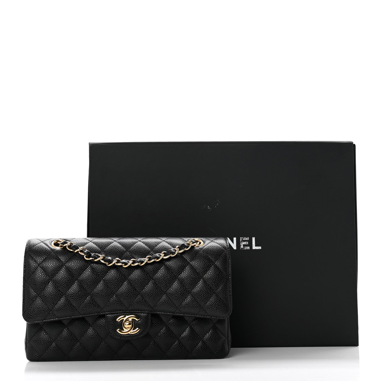 Chanel Caviar Quilted Medium Double Flap Black 9 of 9