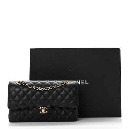 Chanel Caviar Quilted Medium Double Flap Black 9 of 9