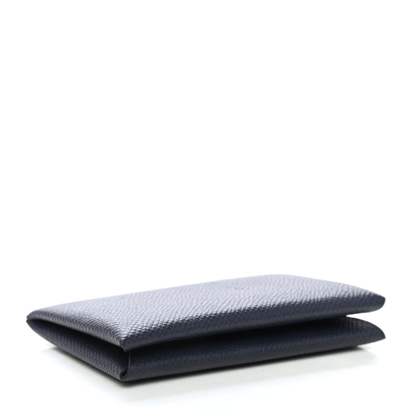 Epsom Verso Calvi Card Case Bleu Indigo Vert Amande