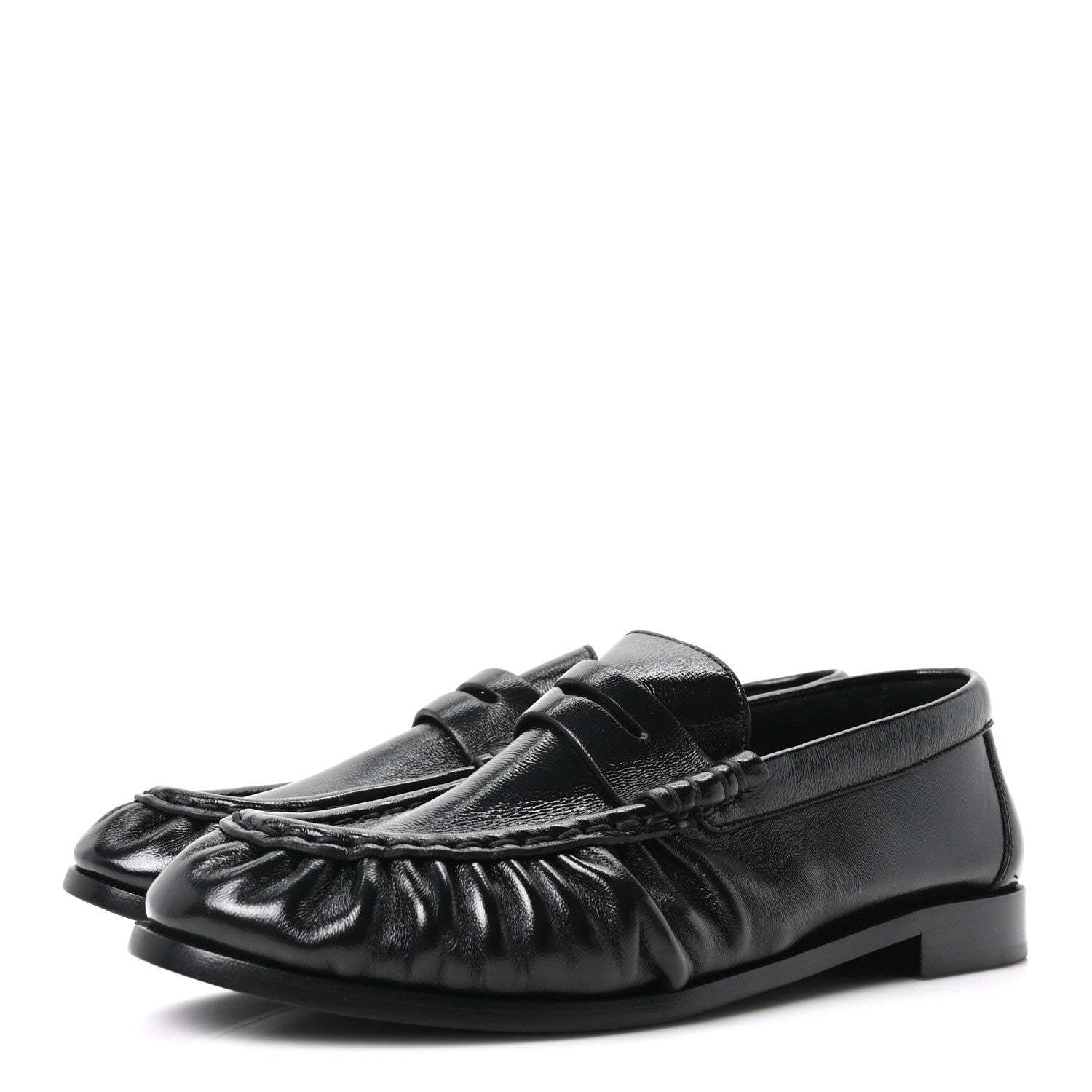 Saint Laurent Nappa Sugar Le Loafer 15 Penny Slippers 39 Black 4 of 9