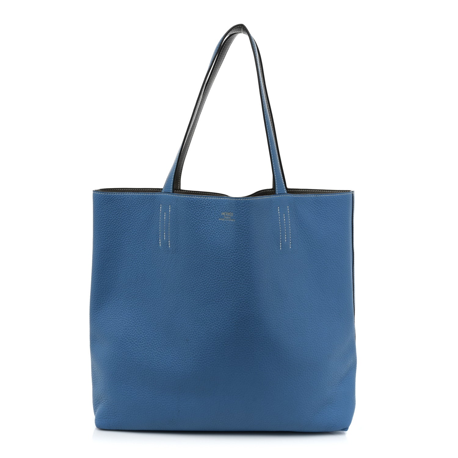 Hermes Taurillon Clemence Double Sens 45 Reversible Mykonos Etain Mykonos Etain 3 of 19